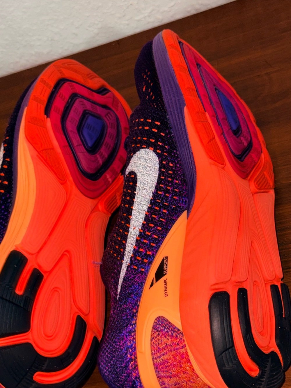 Nike Purple & Orange Lunarglide 7 Running Shoes - Picture 7 of 16